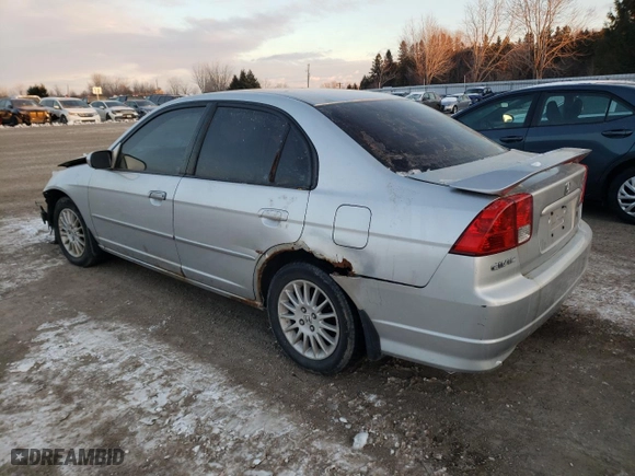 2004 Honda Civic LX with VIN 2HGES16634H904817, listed as a Copart auction lot 87169894 with 0 mi miles and Salvage Title. Bid and sale history available at carsss.com. Image 2.