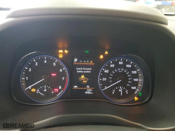 2023 Hyundai Kona SEL with VIN KM8K6CAB1PU049814, listed as a Copart auction lot 46665115 with 8,986 mi miles and Non Repairable. Bid and sale history available at carsss.com. Image 9.