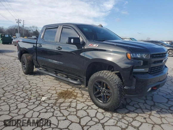 2021 Chevrolet Silverado 1500 LT Trail Boss with VIN 1GCPYFEL3MZ151994, listed as a Copart auction lot 47074995 with 112,613 mi miles and Clean Title. Bid and sale history available at DreamBid. Image 4.
