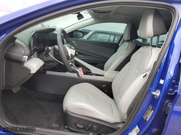 2025 Hyundai Elantra Hybrid Limited with VIN KMHLN4DJXSU126916, listed as a Copart auction lot 43343815 with 3,911 mi miles and Salvage Title. Bid and sale history available at carsss.com. Image 7.