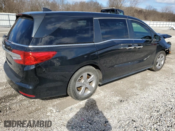 2020 Honda Odyssey EX with VIN 5FNRL6H56LB065958, listed as a Copart auction lot 47639695 with 64,358 mi miles and Salvage Title. Bid and sale history available at DreamBid. Image 3.