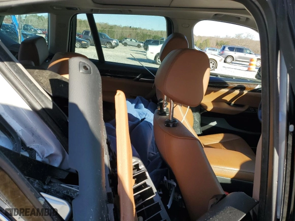 2017 BMW X3 sDrive28i with VIN 5UXWZ7C37H0X42405, listed as a Copart auction lot 49547385 with 0 mi miles and Salvage Title. Bid and sale history available at carsss.com. Image 10.
