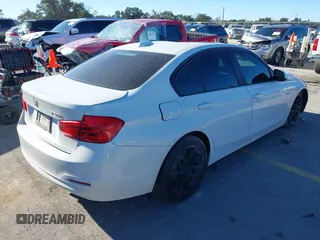 2016 BMW 3 Series 320i with VIN WBA8A9C58GK618335, listed as a IAAI auction lot 41241920 with 1 mi miles. Bid and sale history available at carsss.com. Image 4.