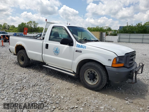 2001 Ford F-250 XL with VIN 1FTNF20L61ED33348, listed as a Copart auction lot 57257825 with 112,795 mi miles and Clean title. Bid and sale history available at DreamBid. Image 4.