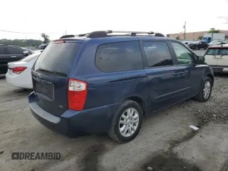 2007 Kia Sedona EX with VIN KNDMB233376163035, listed as a Copart auction lot 62410504 with 95,803 mi miles and Clean Title. Bid and sale history available at carsss.com. Image 3.