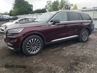 2022 Lincoln Aviator Standard with VIN 5LM5J6XC4NGL19480, listed as a Copart auction lot 56587075 with 36,922 mi miles and Salvage title. Bid and sale history available at DreamBid. Image 1.