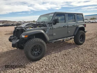 2022 Jeep Wrangler Unlimited Sport S with VIN 1C4HJXDN7NW168561, listed as a Copart auction lot 86703124 with 11,222 mi miles and Salvage Title. Bid and sale history available at carsss.com. Image 1.