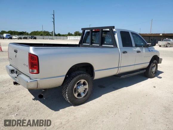 2005 Dodge Ram 2500 SLT with VIN 3D7KS28C55G860255, listed as a Copart auction lot 62899774 with 356,979 mi miles and Clean Title. Bid and sale history available at carsss.com. Image 3.