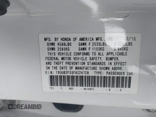2015 Acura TLX V6 Tech with VIN 19UUB2F55FA024728, listed as a IAAI auction lot 41933939 with 185,413 mi miles. Bid and sale history available at carsss.com. Image 9.