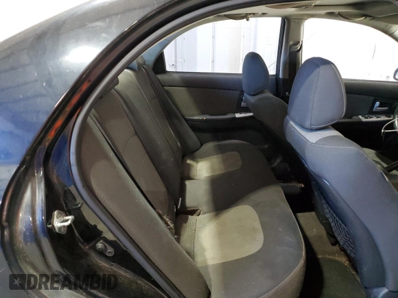 2009 Kia Spectra EX with VIN KNAFE221595027222, listed as a Copart auction lot 71863644 with Not Provided miles and Clean Title. Bid and sale history available at carsss.com. Image 10.
