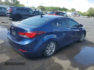 2015 Hyundai Elantra SE with VIN 5NPDH4AE6FH651396, listed as a Copart auction lot 64733025 with 62,495 mi miles and Salvage title. Bid and sale history available at DreamBid. Image 3.