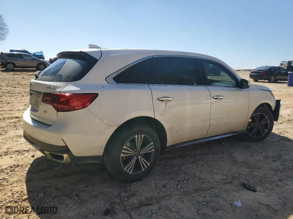 2018 Acura MDX with VIN 5J8YD3H39JL007974, listed as a Copart auction lot 46828105 with 95,680 mi miles and Salvage Title. Bid and sale history available at carsss.com. Image 3.