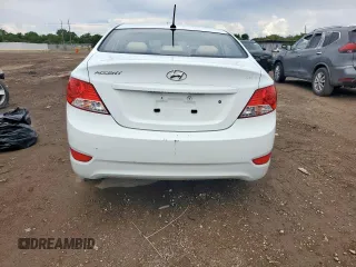 2012 Hyundai Accent GLS with VIN KMHCU4AEXCU069242, listed as a Copart auction lot 61475315 with 136,591 mi miles and Salvage title. Bid and sale history available at DreamBid. Image 6.