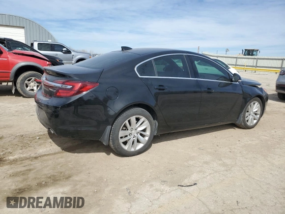 2015 Buick Regal with VIN 2G4GK5EX2F9283023, listed as a Copart auction lot 49125185 with 163,436 mi miles and Salvage Title. Bid and sale history available at carsss.com. Image 3.