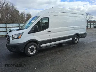 2021 Ford Transit Cargo with VIN 1FTBW3X85MKA60788, listed as a Copart auction lot 48044345 with 66,533 mi miles and Salvage Title. Bid and sale history available at carsss.com. Image 1.
