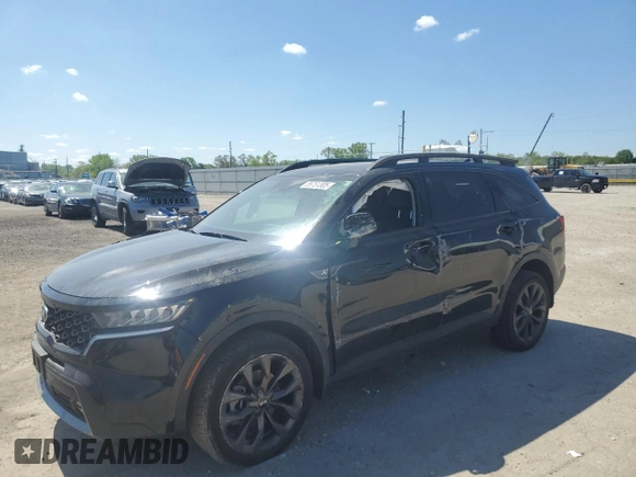 2021 Kia Sorento EX with VIN 5XYRHDLF2MG069554, listed as a Copart auction lot 55751305 with 67,410 mi miles and Salvage title. Bid and sale history available at DreamBid. Image 1.