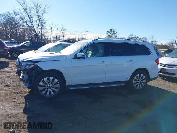 2019 Mercedes-Benz GLS 450 with VIN 4JGDF6EE1KB237803, listed as a IAAI auction lot 41441560 with 27,869 mi miles and . Bid and sale history available at DreamBid. Image 14.