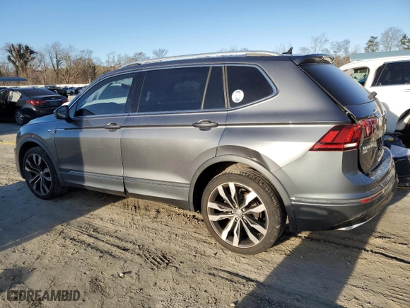 2019 Volkswagen Tiguan SEL Premium with VIN 3VV4B7AX5KM157802, listed as a Copart auction lot 41542975 with 53,377 mi miles and Salvage Title. Bid and sale history available at carsss.com. Image 2.