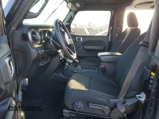 2021 Jeep Wrangler Sport S with VIN 1C4GJXANXMW638080, listed as a Copart auction lot 82543314 with 49,003 mi miles and Salvage Title. Bid and sale history available at DreamBid. Image 7.