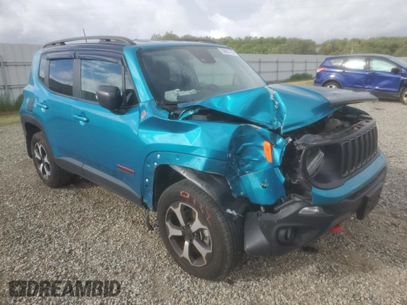 2021 Jeep Renegade Trailhawk z VIN ZACNJDC16MPM10006, wystawiony jako Copart lot #50981775 z przebiegiem 36 884 mil mil oraz Szkoda całkowita • Salvage title. Historia ofert i sprzedaży dostępna na DreamBid. Obrazek 4.