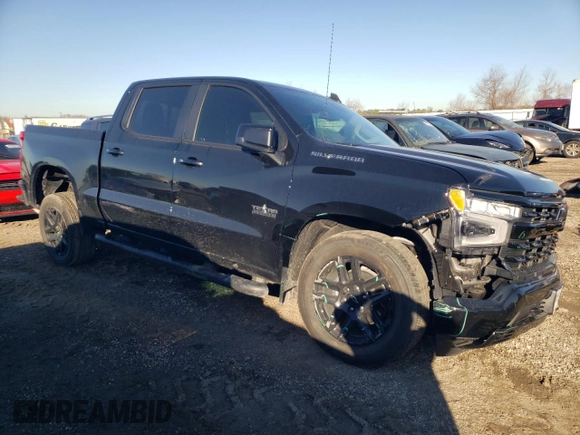 2024 Chevrolet Silverado 1500 RST with VIN 2GCPADED4R1272471, listed as a Copart auction lot 43220595 with 1,770 mi miles and Salvage Title. Bid and sale history available at carsss.com. Image 4.