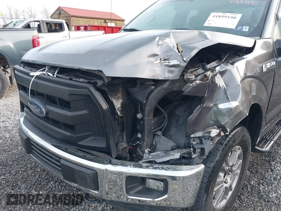 2017 Ford F-150 XL with VIN 1FTEX1E87HFB40254, listed as a IAAI auction lot 41899190 with 91,531 mi miles and . Bid and sale history available at carsss.com. Image 6.