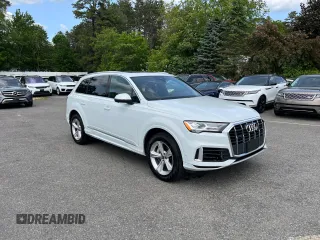 2021 Audi Q7 Premium z VIN WA1AJAF77MD030231, wystawiony jako Copart lot #59611825 z przebiegiem 129 737 mil mil oraz Czysty tytuł • Clean title. Historia ofert i sprzedaży dostępna na DreamBid. Obrazek 1.