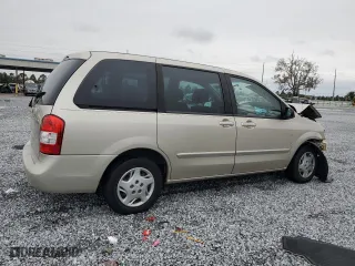2001 Mazda MPV DX with VIN JM3LW28GX10193811, listed as a Copart auction lot 89283165 with 105,077 mi miles and Salvage Title. Bid and sale history available at carsss.com. Image 3.