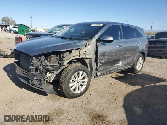 2019 Kia Sorento LX with VIN 5XYPG4A35KG499952, listed as a Copart auction lot 53531215 with 90,328 mi miles and Salvage Title. Bid and sale history available at carsss.com. Image 1.