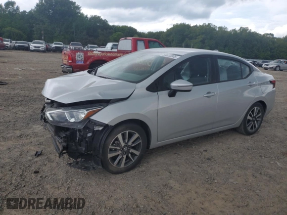 2021 Nissan Versa SV with VIN 3N1CN8EV3ML830906, listed as a Copart auction lot 54612805 with 103,120 mi miles and Salvage title. Bid and sale history available at DreamBid. Image 1.