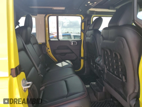 2022 Jeep Wrangler Unlimited Rubicon with VIN 1C4HJXFG3NW214174, listed as a Copart auction lot 74136484 with 5,292 mi miles and Salvage title. Bid and sale history available at DreamBid. Image 10.