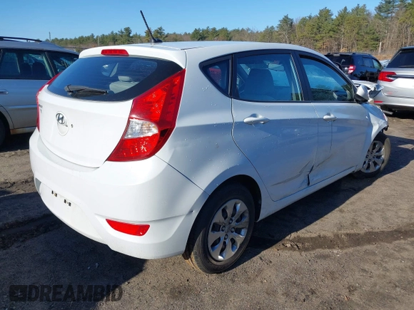 2017 Hyundai Accent SE with VIN KMHCT5AE6HU357260, listed as a IAAI auction lot 41810011 with 80,720 mi miles and . Bid and sale history available at DreamBid. Image 4.