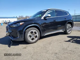 2024 BMW X1 xDrive28i with VIN WBX73EF06R5Y43830, listed as a Copart auction lot 49773145 with 15,406 mi miles and Salvage Title. Bid and sale history available at carsss.com. Image 1.