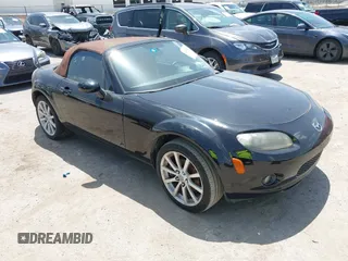 2006 Mazda MX-5 Miata Touring with VIN JM1NC25F860100295, listed as a IAAI auction lot 42763752 with 116,533 mi miles and . Bid and sale history available at DreamBid. Image 1.