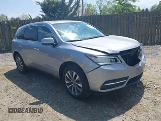 2016 Acura MDX w/Tech with VIN 5FRYD4H41GB048803, listed as a IAAI auction lot 42066482 with 105,435 mi miles. Bid and sale history available at carsss.com. Image 1.