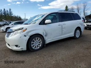 2012 Toyota Sienna XLE with VIN 5TDDK3DCXCS047104, listed as a Copart auction lot 53521335 with 184,269 mi miles and Clean Title. Bid and sale history available at DreamBid. Image 1.