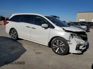 2020 Honda Odyssey Elite with VIN 5FNRL6H91LB037293, listed as a Copart auction lot 45844985 with Not Provided miles and Salvage Title. Bid and sale history available at DreamBid. Image 4.