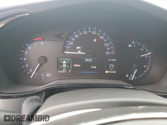 2014 Cadillac CTS Luxury AWD with VIN 1G6AX5S35E0190361, listed as a Copart auction lot 54497655 with 32,664 mi miles and Salvage title. Bid and sale history available at DreamBid. Image 9.
