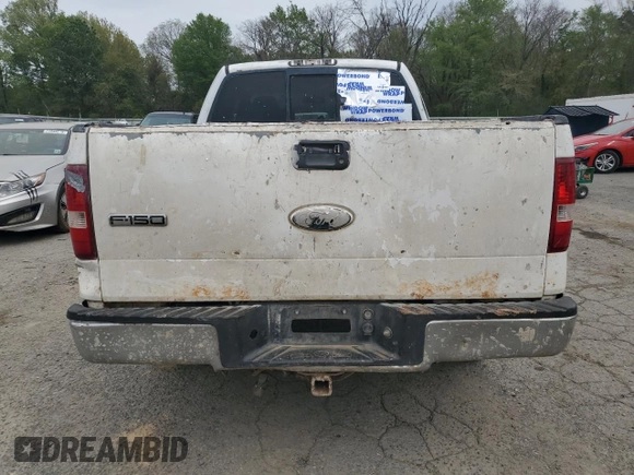 2008 Ford F-150 STX with VIN 1FTRX12W28KD35609, listed as a Copart auction lot 50948055 with 416,130 mi miles and Salvage Title. Bid and sale history available at carsss.com. Image 6.