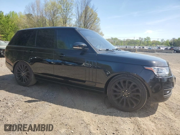 2016 Land Rover Range Rover Supercharged with VIN SALGS2EFXGA281755, listed as a Copart auction lot 49041905 with 87,781 mi miles and Clean title. Bid and sale history available at DreamBid. Image 4.