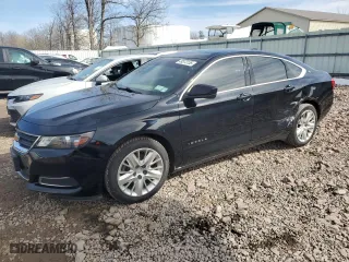 2016 Chevrolet Impala LS with VIN 2G11Z5SAXG9188421, listed as a Copart auction lot 49373155 with 117,765 mi miles and Salvage Title. Bid and sale history available at carsss.com. Image 1.