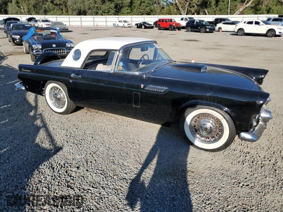 1956 Ford Thunderbird with VIN P6FH175346, listed as a Copart auction lot 80978544 with 649,864 mi miles and Salvage Title. Bid and sale history available at DreamBid. Image 4.