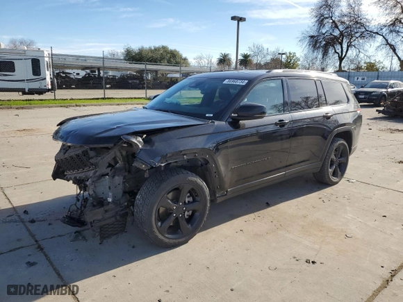 2021 Jeep Grand Cherokee L Laredo with VIN 1C4RJKAG1M8138116, listed as a Copart auction lot 86968734 with 62,796 mi miles and Salvage Title. Bid and sale history available at carsss.com. Image 1.