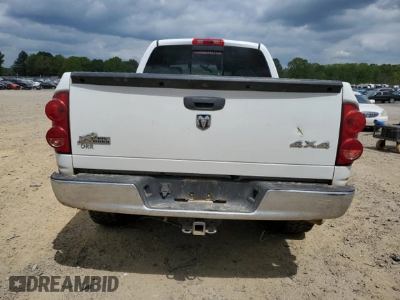 2008 Dodge 1500 SLT with VIN 1D7HU18258S592181, listed as a Copart auction lot 52978915 with 123,303 mi miles and Salvage Title. Bid and sale history available at DreamBid. Image 6.