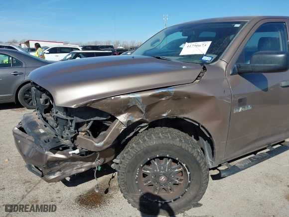 2010 Dodge Ram 1500 ST with VIN 1D7RB1GK0AS249411, listed as a IAAI auction lot 41790673 with 61,790 mi miles. Bid and sale history available at carsss.com. Image 6.