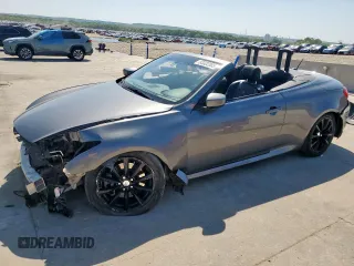 2012 Infiniti G37 Convertible with VIN JN1CV6FE4CM203123, listed as a Copart auction lot 53322385 with 98,958 mi miles and Salvage Title. Bid and sale history available at carsss.com. Image 1.