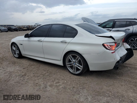 2013 BMW 5 Series 535i with VIN WBAFR7C50DC827773, listed as a Copart auction lot 47591385 with 132,510 mi miles and Salvage Title. Bid and sale history available at DreamBid. Image 2.