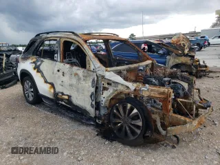 2022 Mercedes-Benz GLE 350 with VIN 4JGFB4KB1NA736646, listed as a Copart auction lot 60648835 with Not provided miles and Salvage title. Bid and sale history available at DreamBid. Image 4.