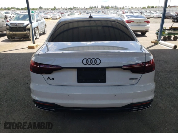 2021 Audi A4 S line Premium Plus z VIN WAUEAAF47MA040978, wystawiony jako Copart lot #56773385 z przebiegiem 32 604 mil mil oraz Szkoda całkowita • Salvage title. Historia ofert i sprzedaży dostępna na DreamBid. Obrazek 6.