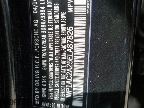 2014 Porsche Cayenne Turbo with VIN WP1AC2A25ELA87826, listed as a Copart auction lot 49176355 with 171,006 mi miles and Salvage title. Bid and sale history available at DreamBid. Image 13.